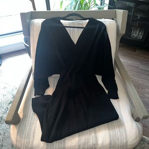 Vici Batwing Ribbed Knit Midi Dress